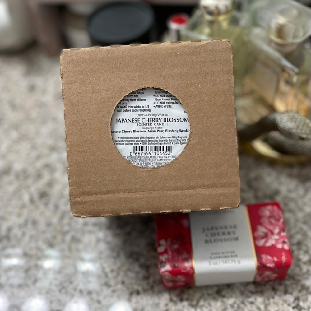 Japanese Cherry Blossom Candle